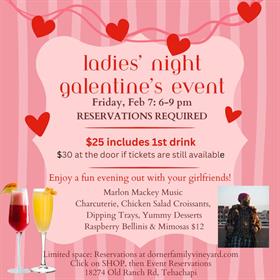 Ladies Night $25