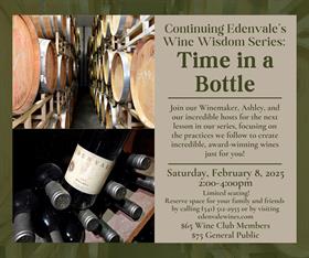 Wine Wisdom Class - Time in a Bottle