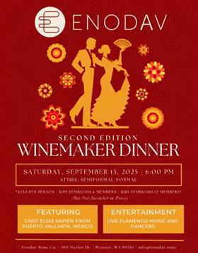 September 13, 2025 Winemaker's Dinner