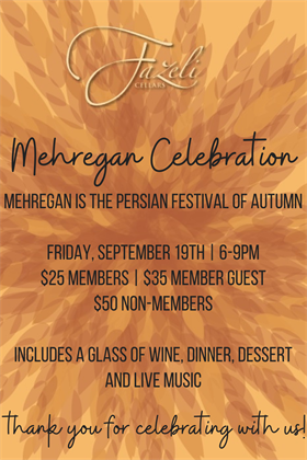 Mehregan Celebration Member Guest 9/19/25