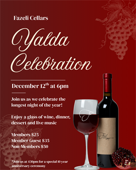 Yalda Celebration Member Guest 12/12/25