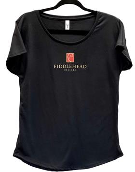 Clothing: Women's Short Sleeve Shirt with Fiddlehead Logo