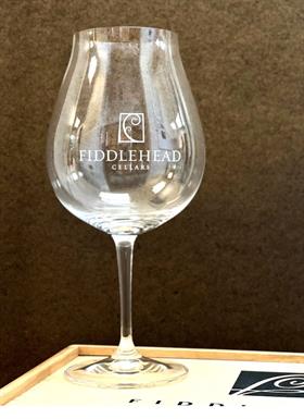 Cellar Item: Burgundy Wine Glass with Fiddlehead Logo