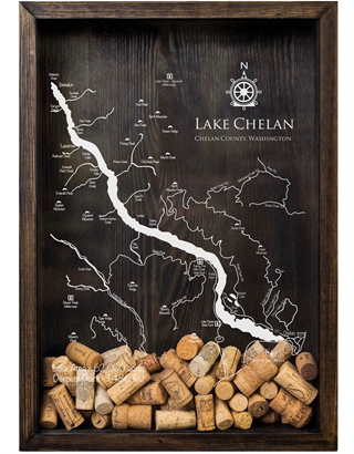 Lake Chelan Cork Box