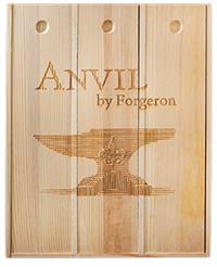 Anvil by Forgeron Wooden Wine Box- 3 Bottle
