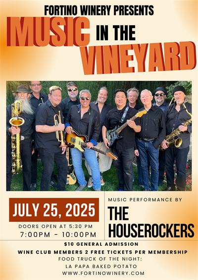 Music in the Vineyard featuring The Houserockers