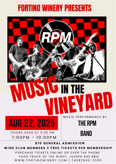 Music in the Vineyard featuring The RPM Band