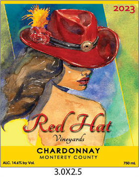 2023 Chardonnay - Red Hat Vineyard- Monterey County