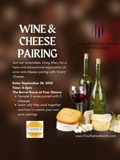 Wine & Cheese Pairing - September 26