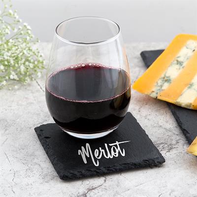 4" Slate Tasting Plate / Wine Coaster (4/pk)