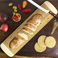 Palaoa Bamboo Bread Cutting Board, 23" x 6"