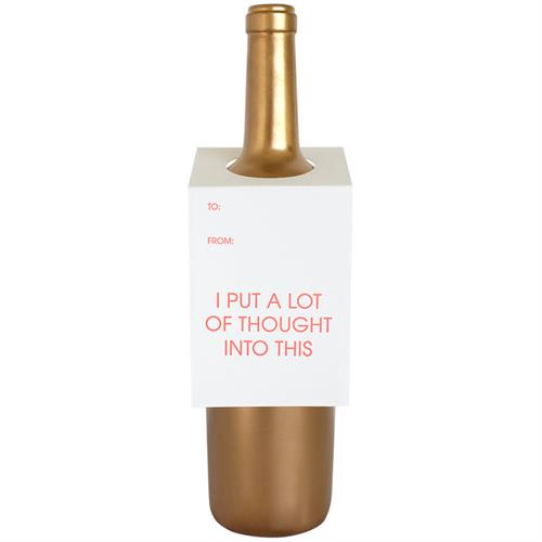 A Lot of Thought Bottle Tag