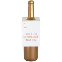 A Lot of Thought Bottle Tag