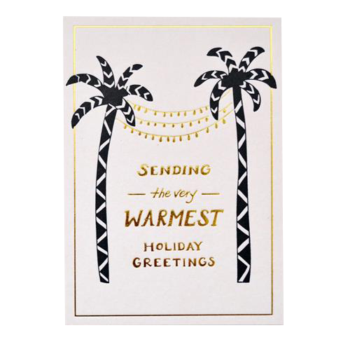 Warmest Holiday Greetings Postcard