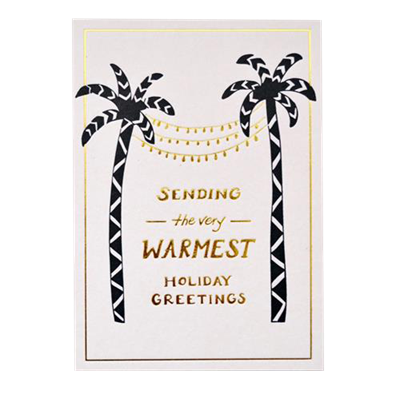 Warmest Holiday Greetings Postcard