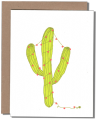 Saguaro Christmas Lights Card