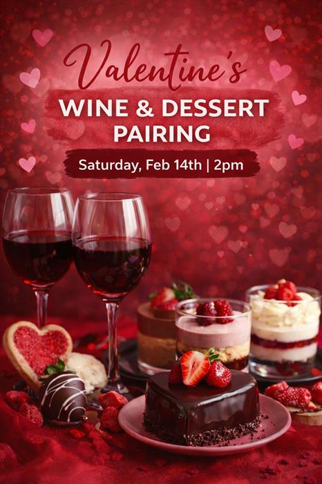 Valentine's Wine & Dessert Pairing