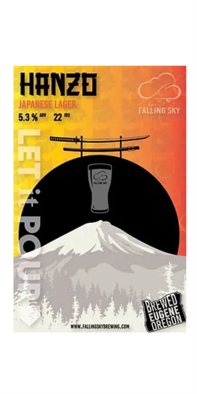 Falling Sky Hanzo Japanese Lager - On Draft