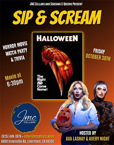 Sip & Scream: Horror Movie Watch Party & Trivia