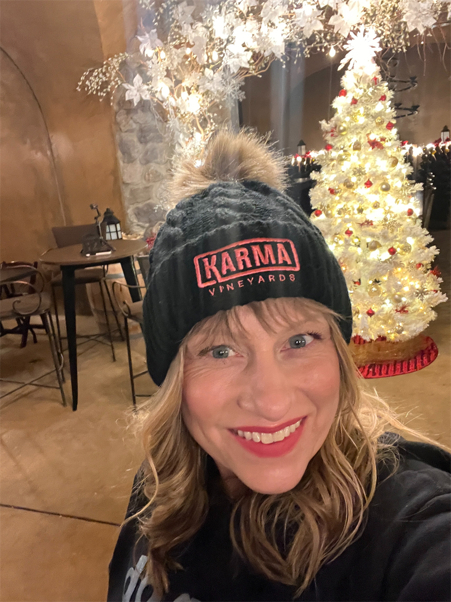 Karma Vineyards Black Beanie