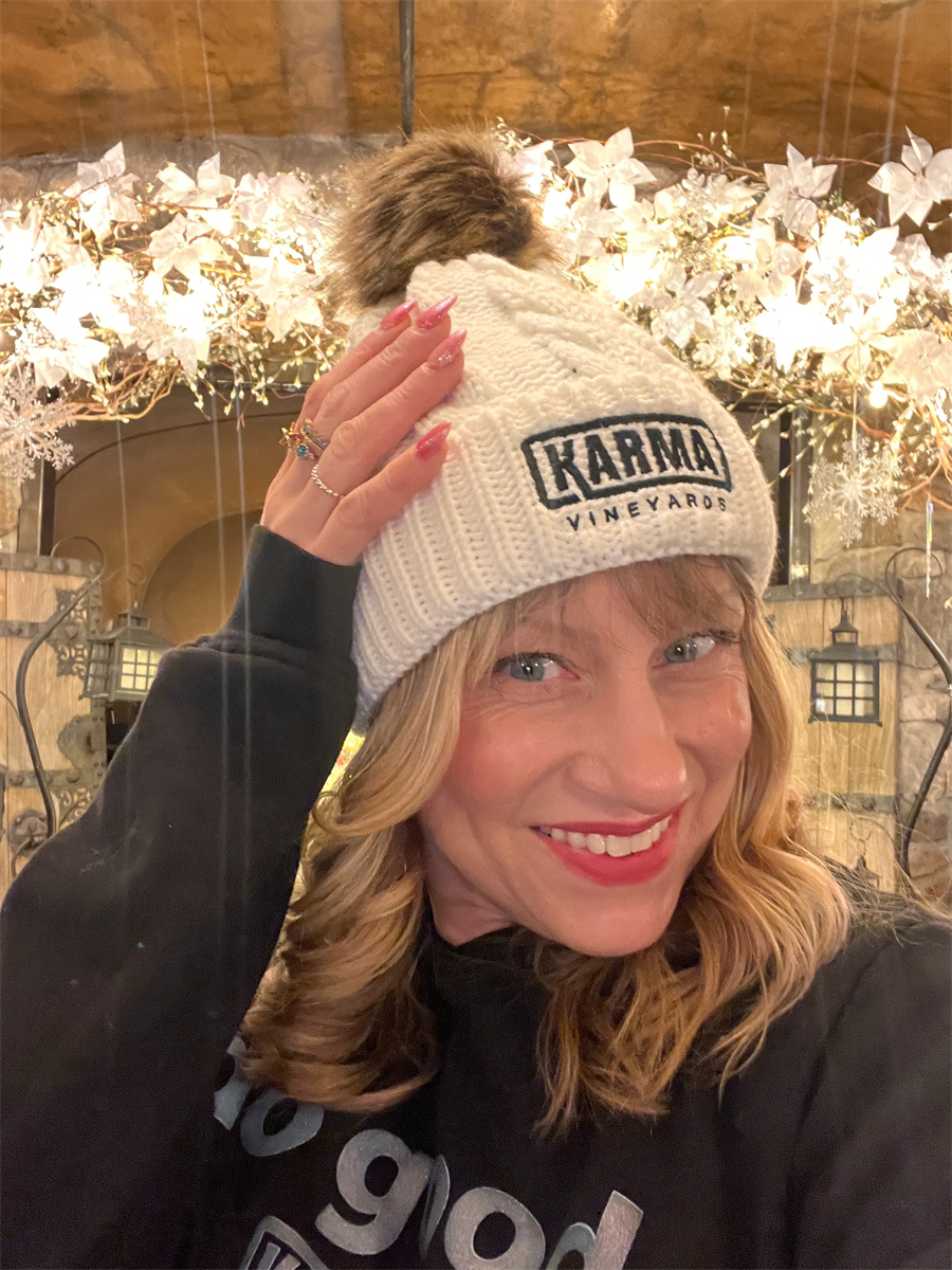 Karma Vineyards White Beanie