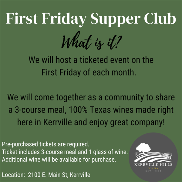 First Friday Supper Club