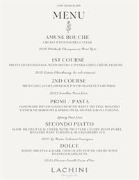 Truffle Dinner at the Villa, Friday 3.14.2025