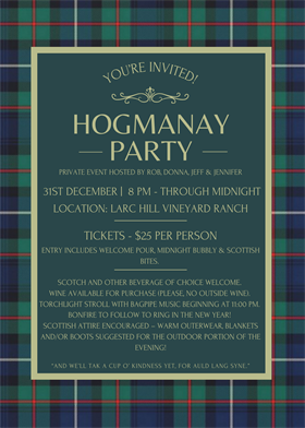 Hogmanay New Year's Eve Event