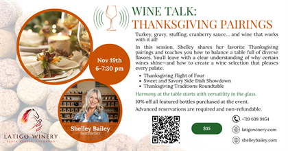 Wine Talk: Thanksgiving Pairings for the Ultimate Feast