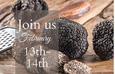 This February 14th- Celebrate Valentine's with our 5-Course Truffle Lunch (Wine Pairings Included!)