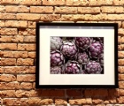 Framed Art: Purple Artichokes