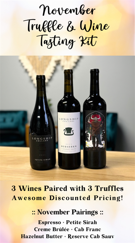 At Home Truffle + Wine Tasting Kit :: November