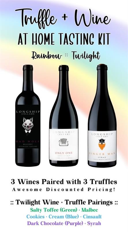 At Home Spring Rainbow Truffle + Wine Tasting Kit :: Twilight