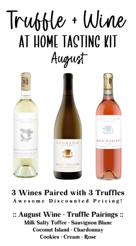 At Home Truffle + Wine Tasting Kit :: August
