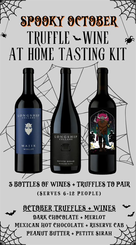 At Home Truffle + Wine Tasting Kit :: Spooky October 2026