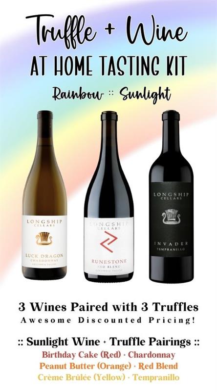 At Home Spring Rainbow Truffle + Wine Tasting Kit :: Sunlight
