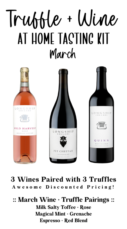 At Home Truffle + Wine Tasting Kit :: March