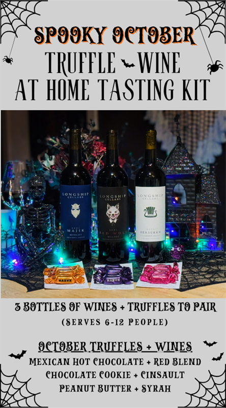 At Home Truffle + Wine Tasting Kit :: Spooky October