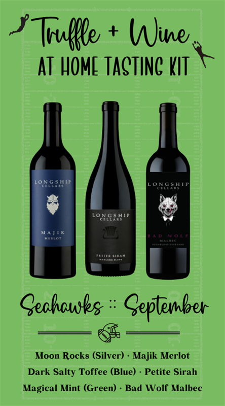 At Home Truffle + Wine Tasting Kit :: Seahawks September* 2026