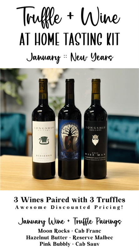At Home Truffle + Wine Tasting Kit :: January