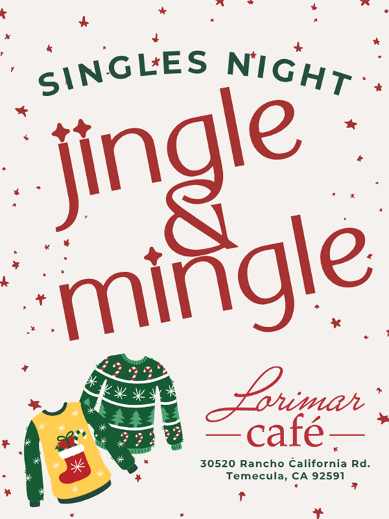 Jingle & Mingle Singles Night - 12.6.25 at Lorimar Cafe