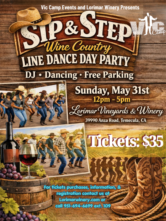 "Sip & Step" with Vic Camp - 5.31.26