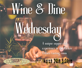 Wine & Dine Wednesday 3-26