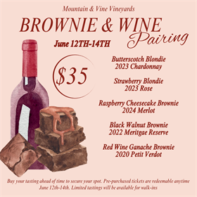 Brownie and Wine Pairing