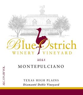 Blue Ostrich Winery 2021 Montepulciano