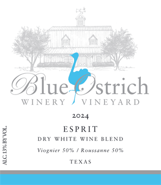 Blue Ostrich Winery Espirit 2024