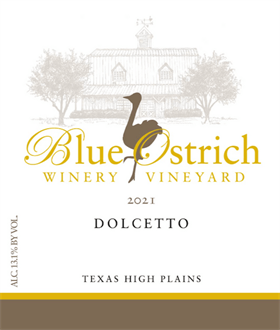 Blue Ostrich Winery 2021 Dolcetto