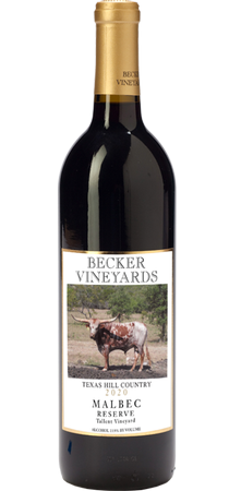 Becker Vineyards Malbec Reserve 2020, Tallent Vineyard