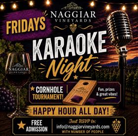Karaoke and Cornhole- Friday Sept 4 & 11