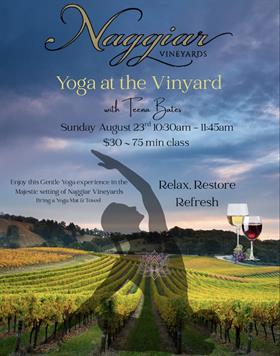 Yoga at the Vineyard 8/23/26